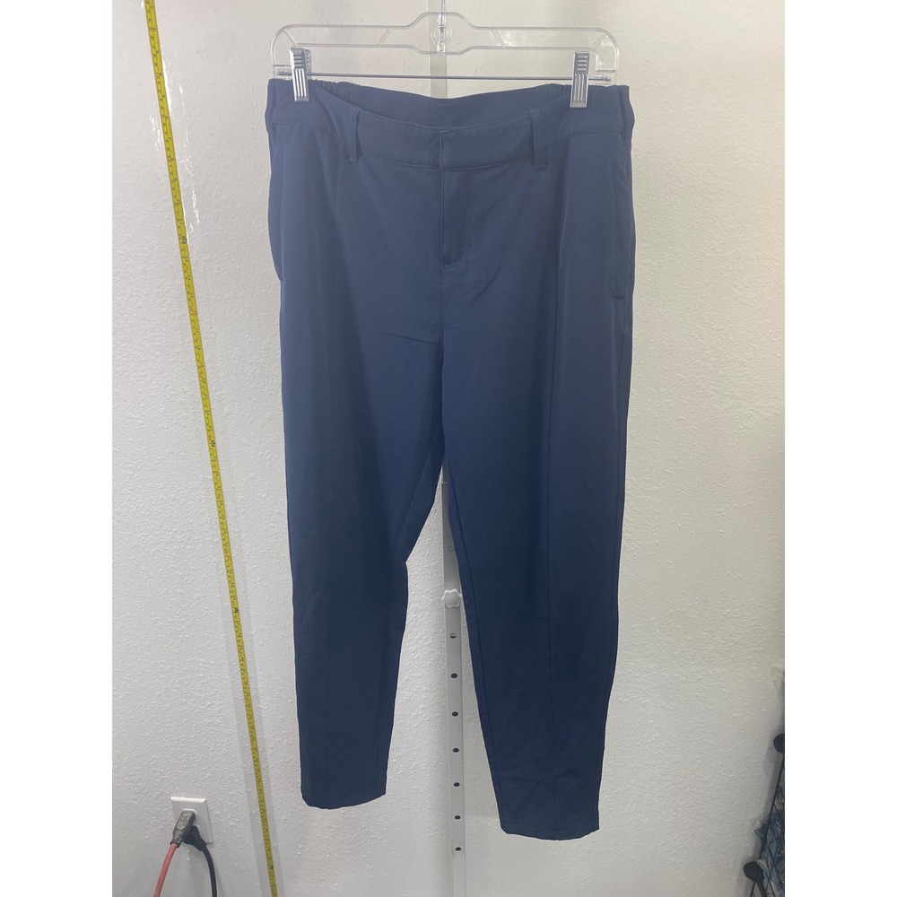 32 Degrees Cool Womens Navy Blue Stretch Tech Pants Tapered Casual Size 8
